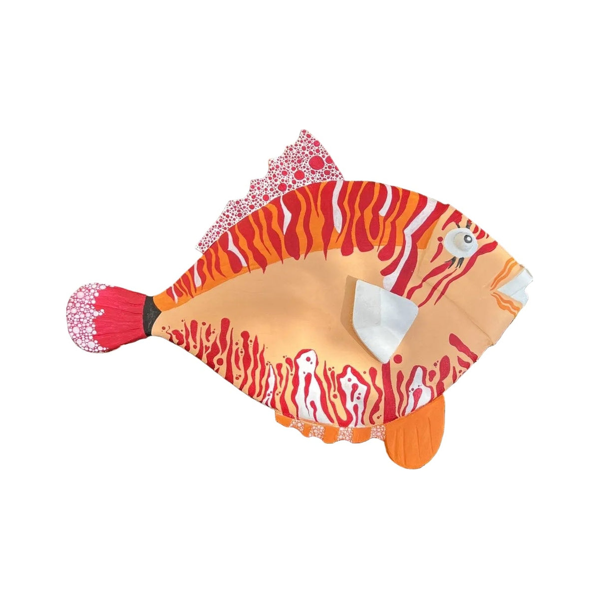 Poisson « Hélène » — poisson en bois peint à la main