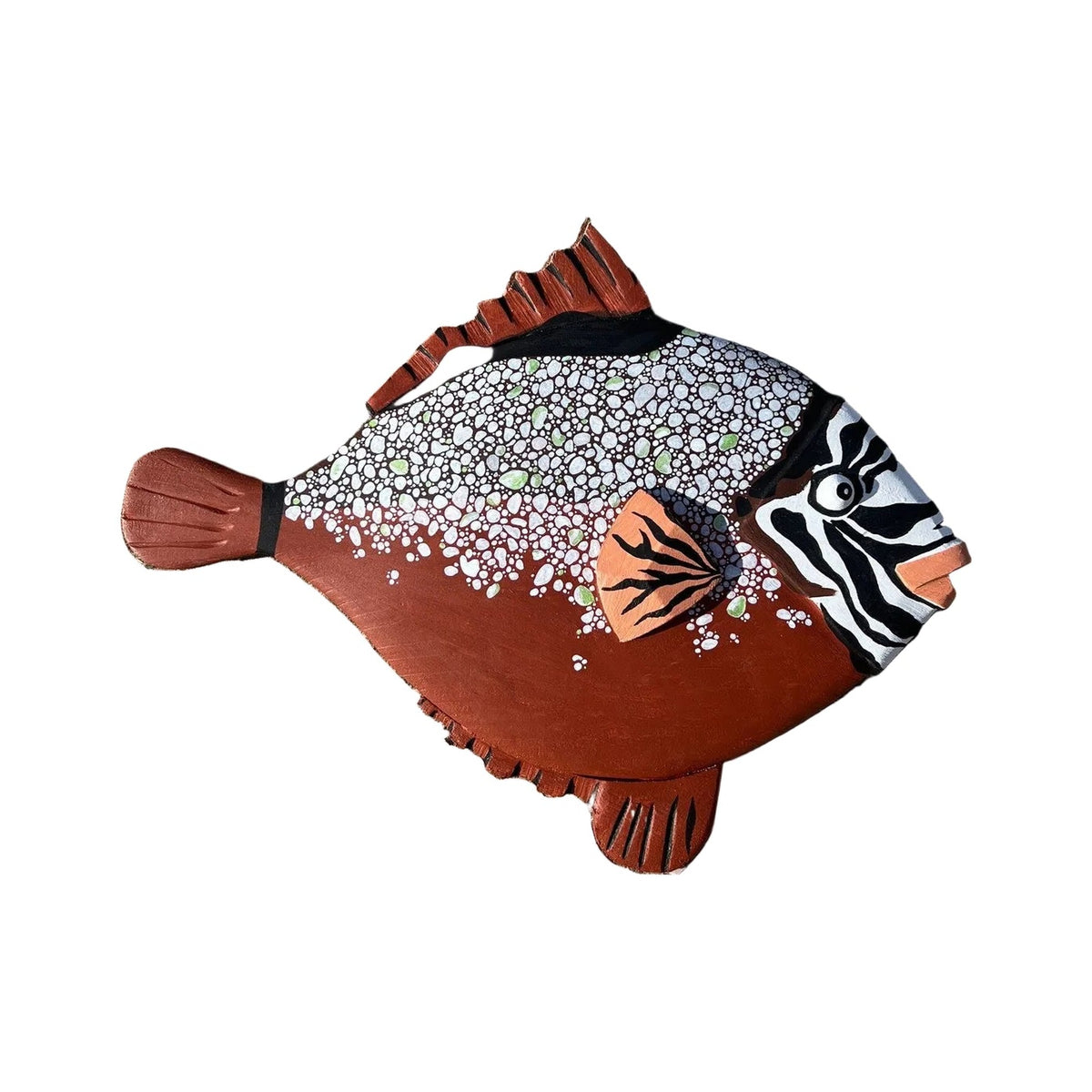 Poisson « Un peu de nous » — poisson en bois peint à la main