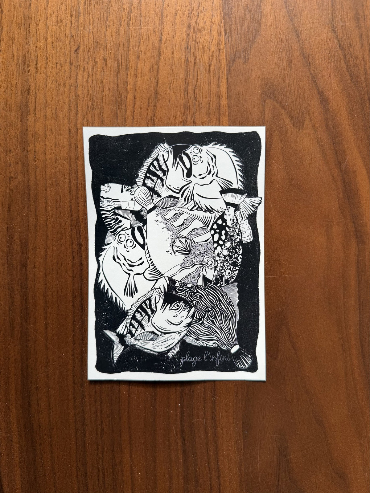 Carte « Les trésors de la mer » — noir