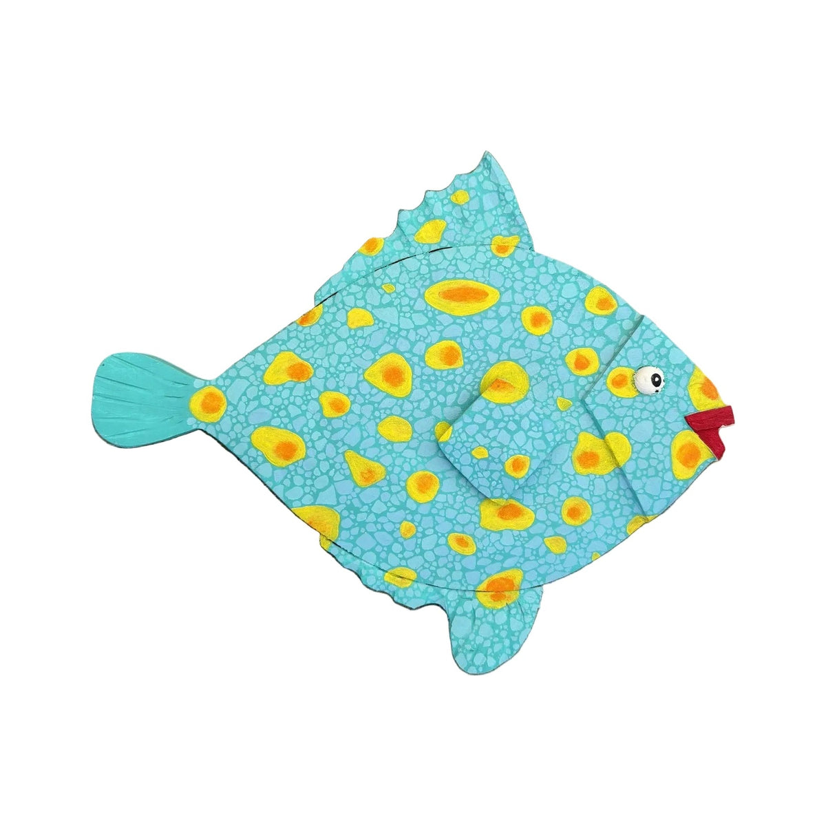 Poisson « Météo » — poisson en bois peint à la main