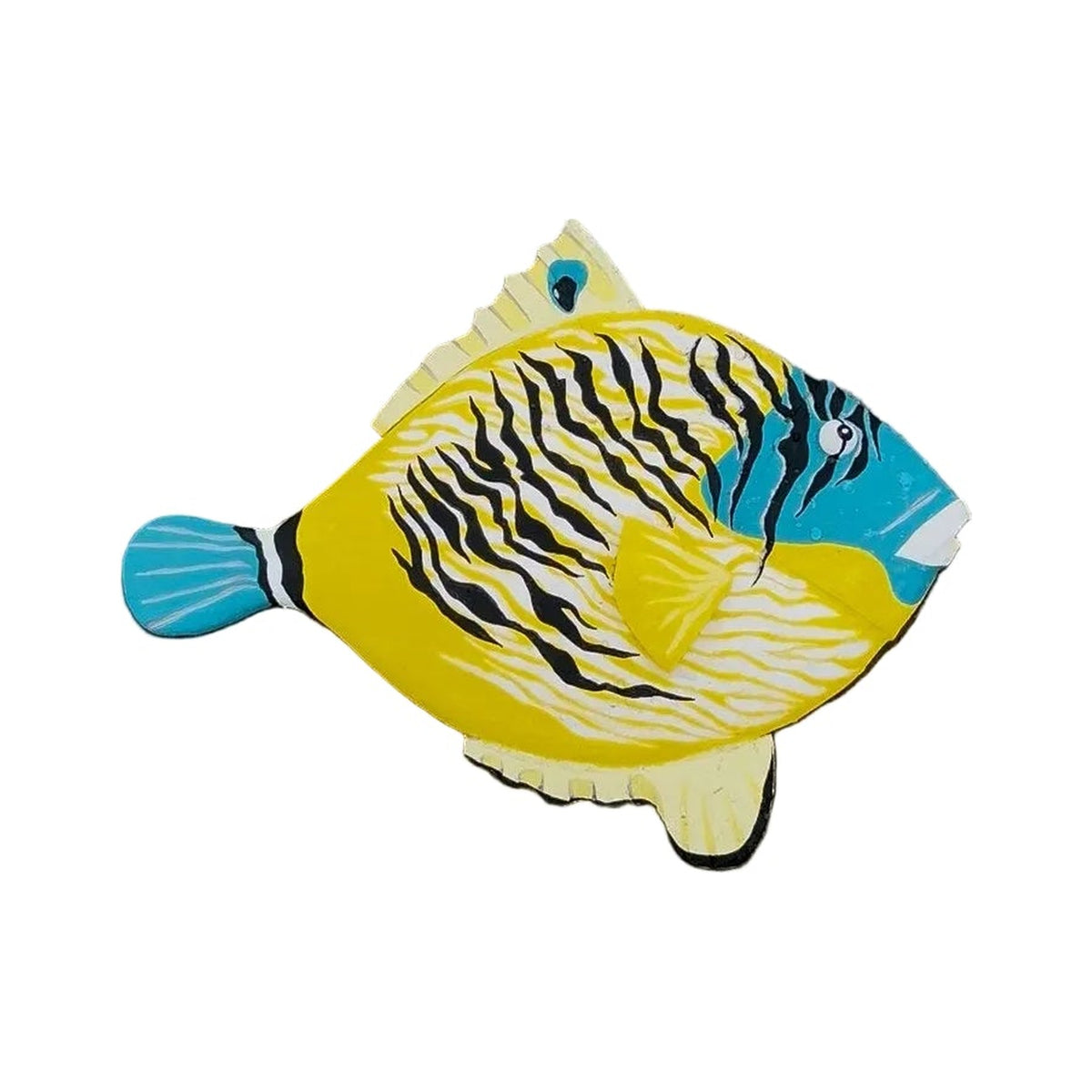 Poisson « Polochon » — poisson en bois peint à la main