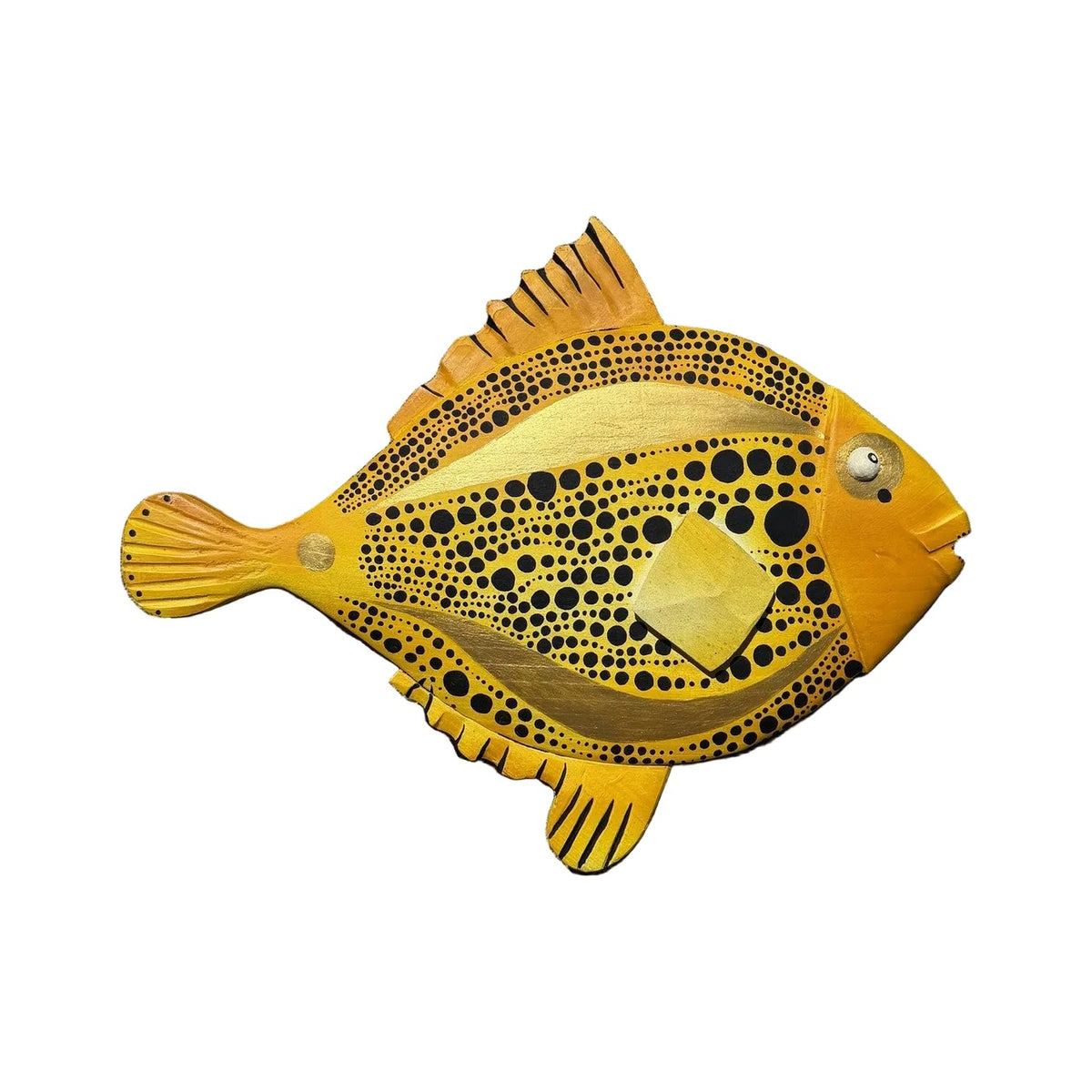 Poisson « Yayoi » — poisson en bois peint à la main